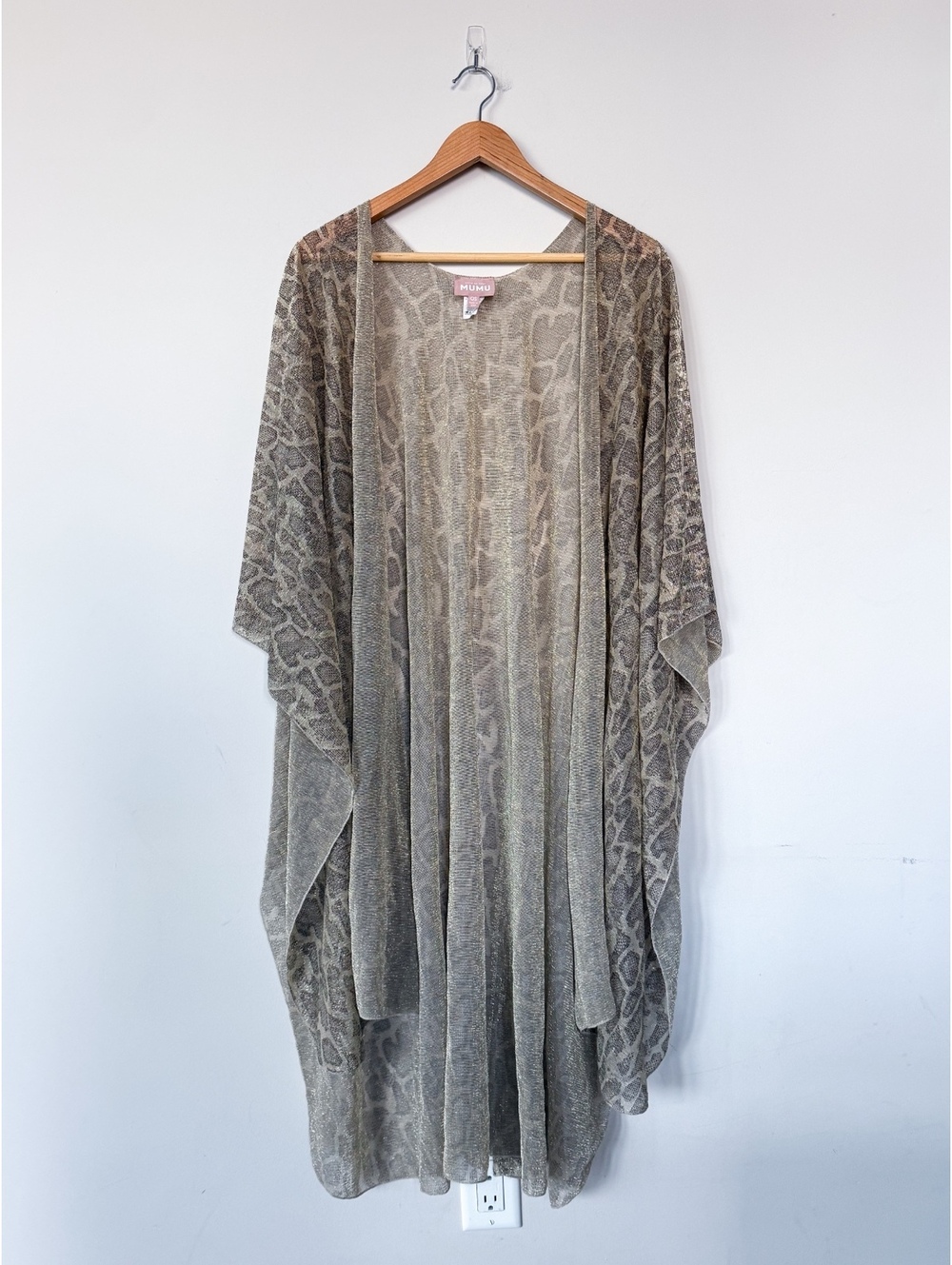 Show Me Your Mumu Sheet Cheetah Animal Print Shawl Cardigan Coverup Lightweight